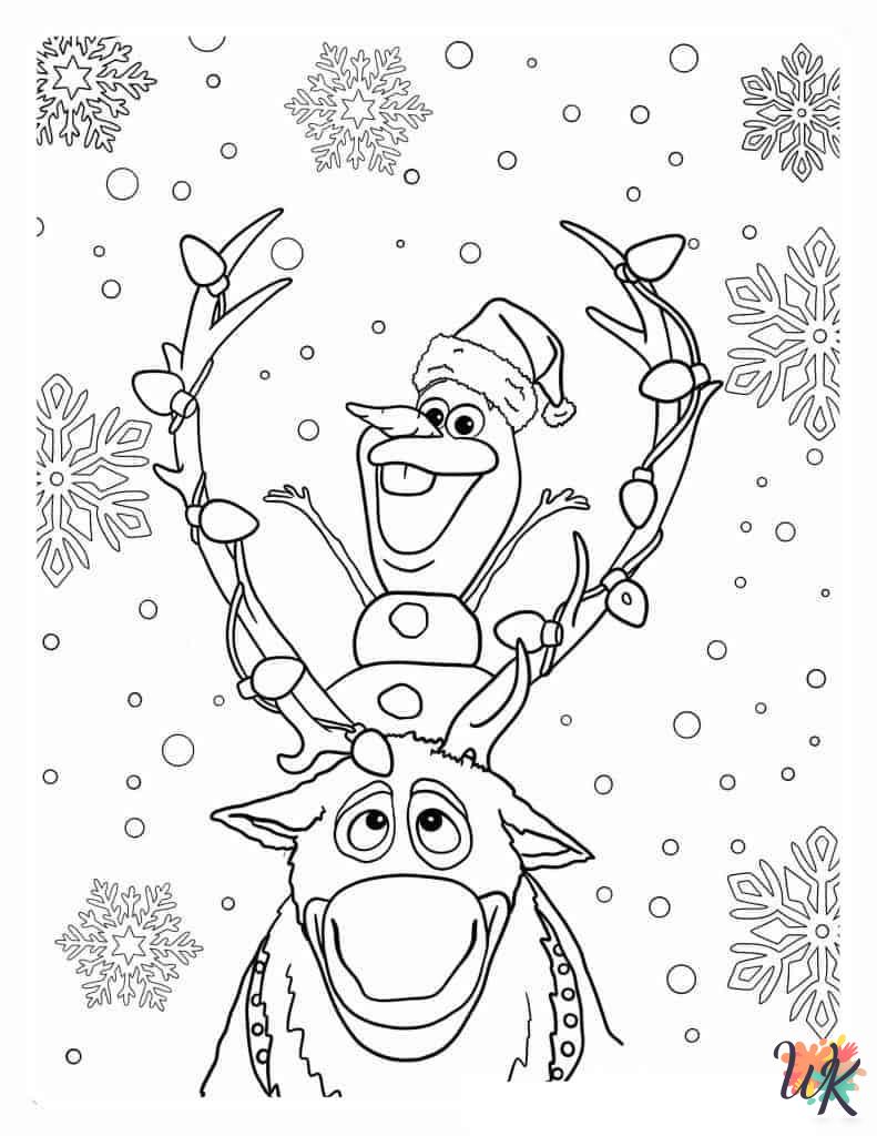 Olaf coloring pages for adults