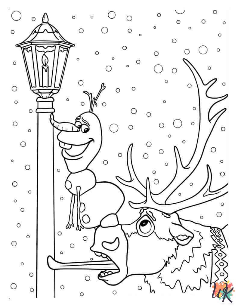 Olaf coloring pages for kids