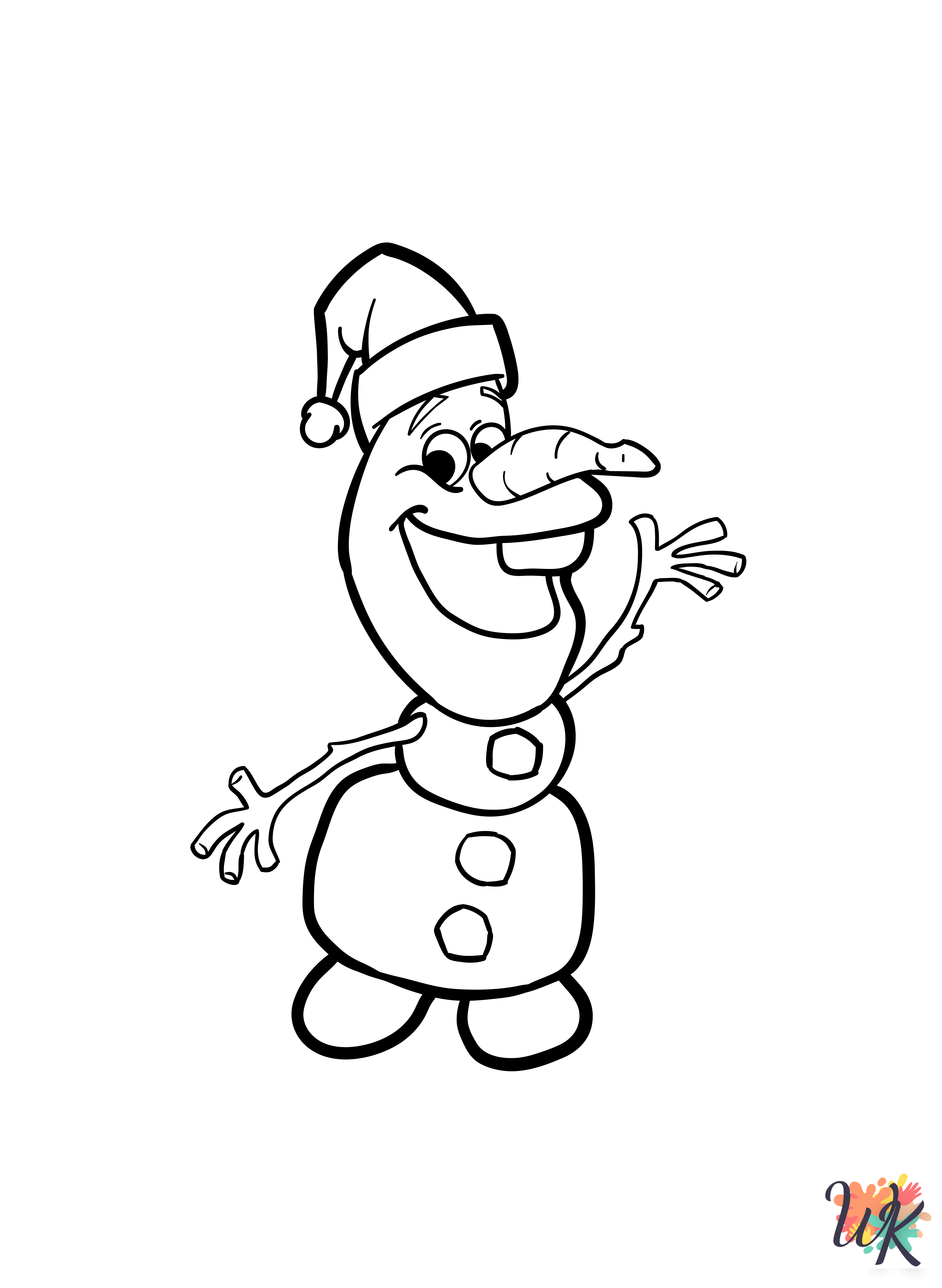 Olaf coloring pages to print