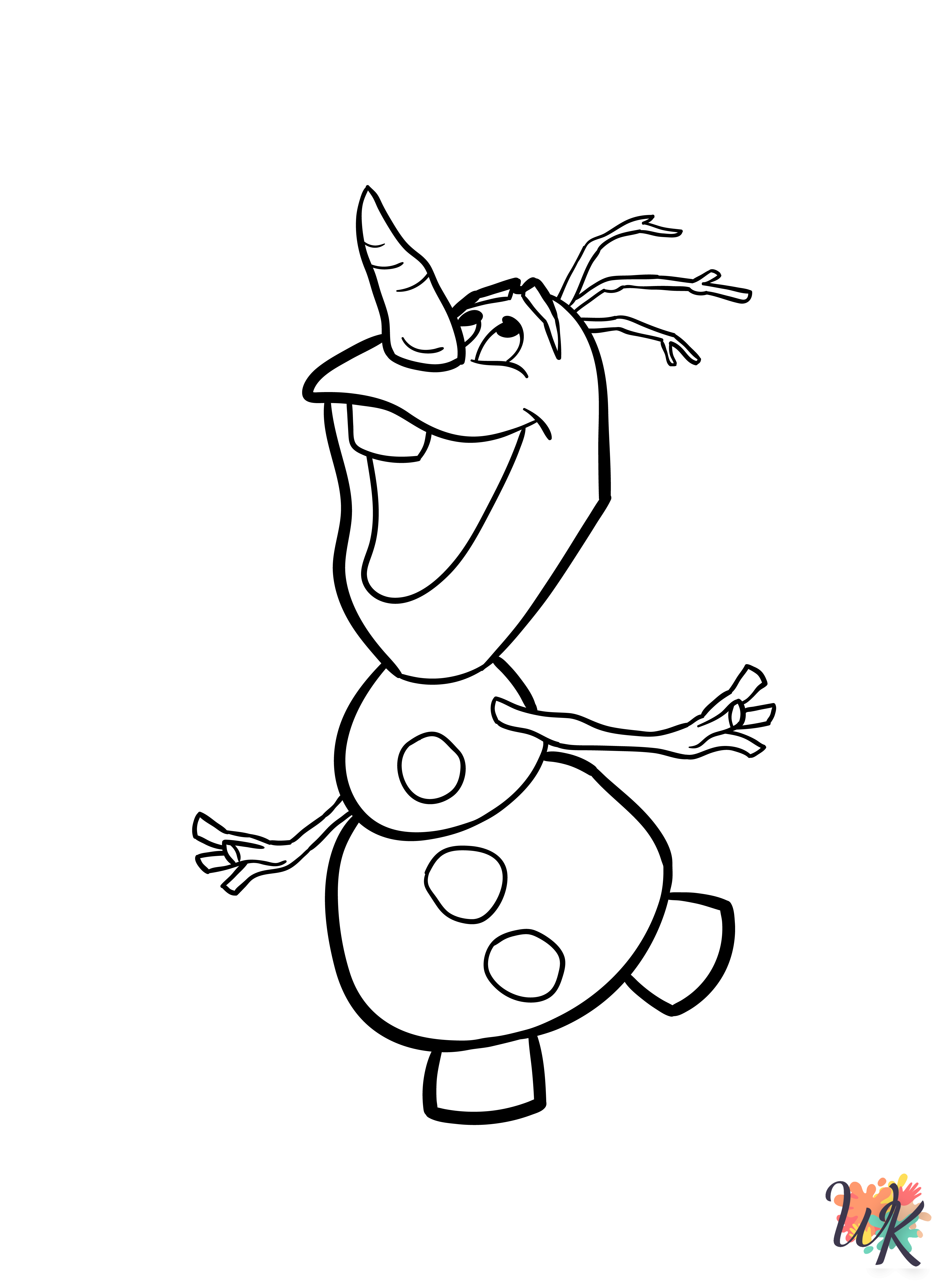Olaf adult coloring pages