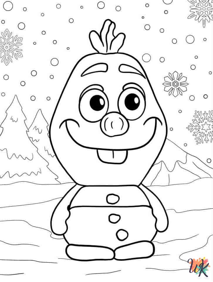 adult coloring pages Olaf