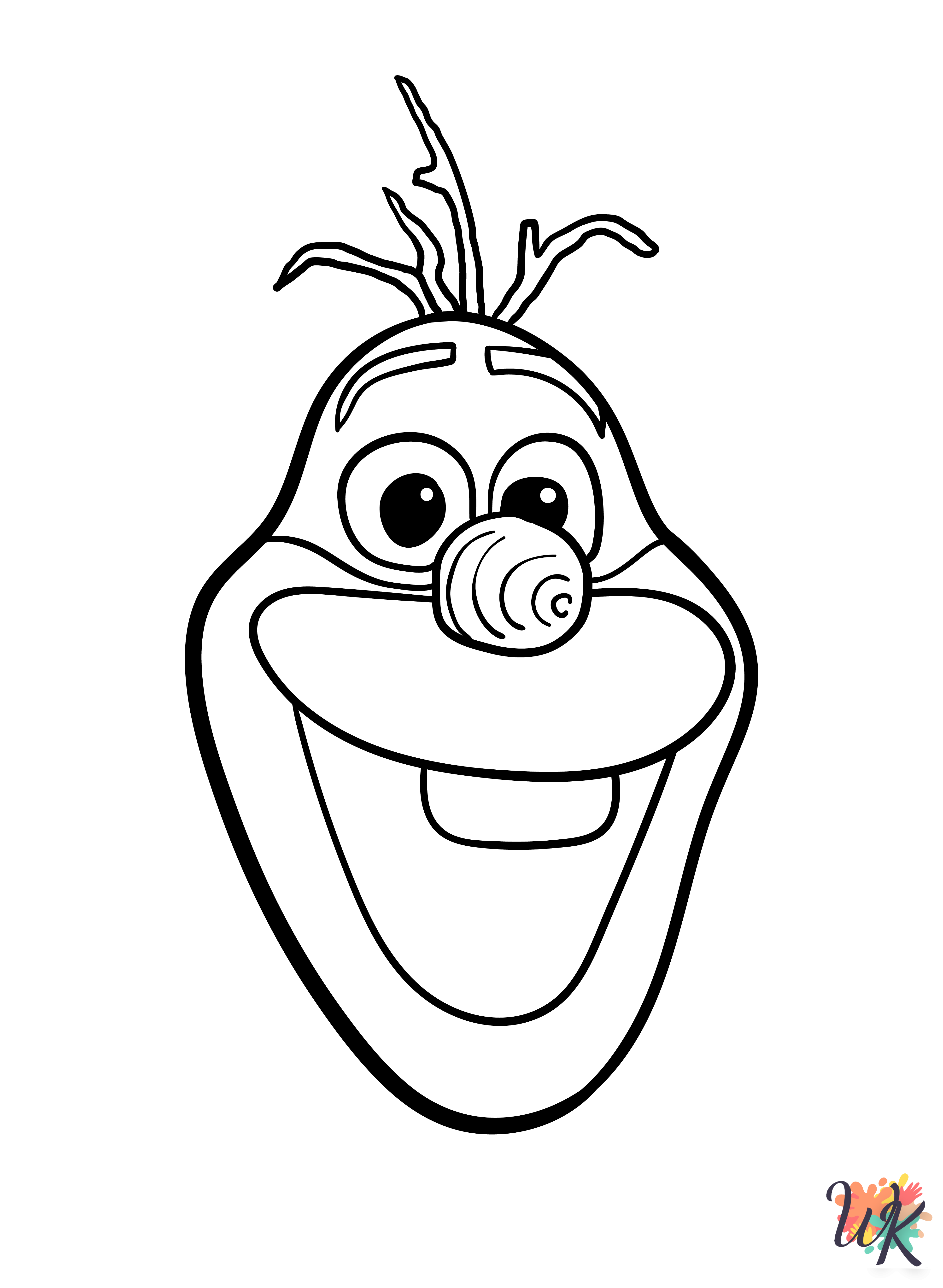 free Olaf coloring pages printable