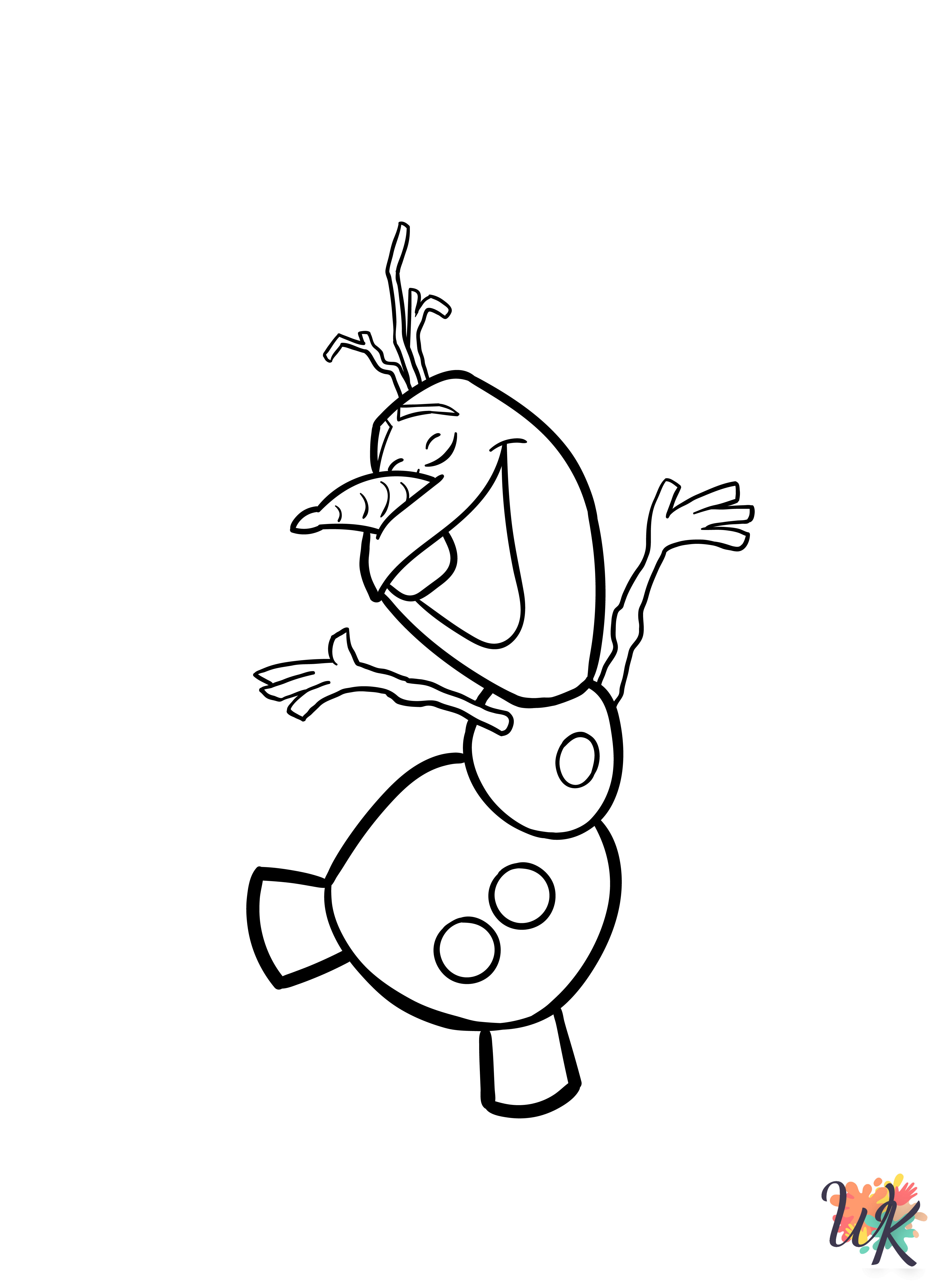 cute coloring pages Olaf