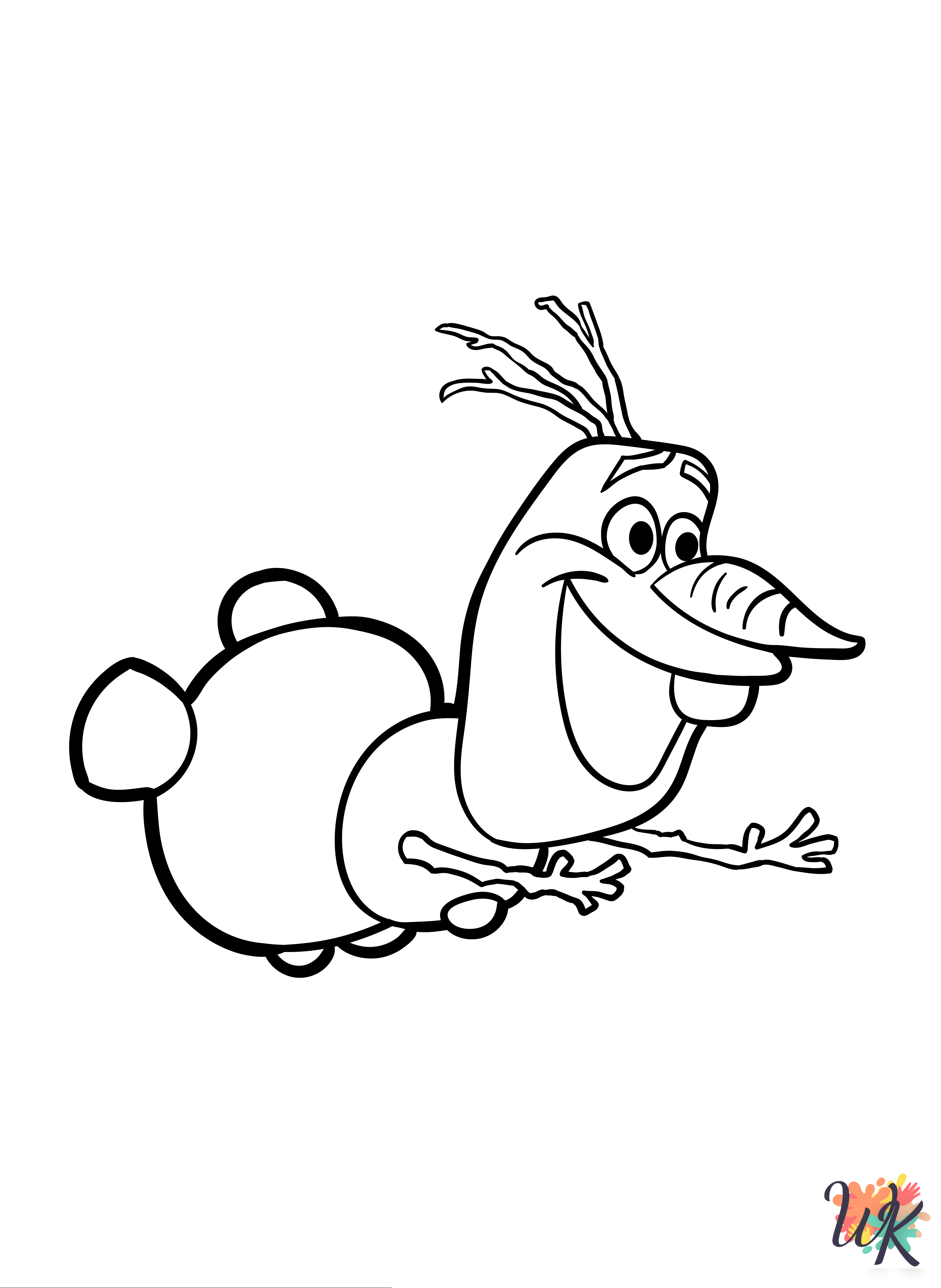 Olaf coloring pages for adults