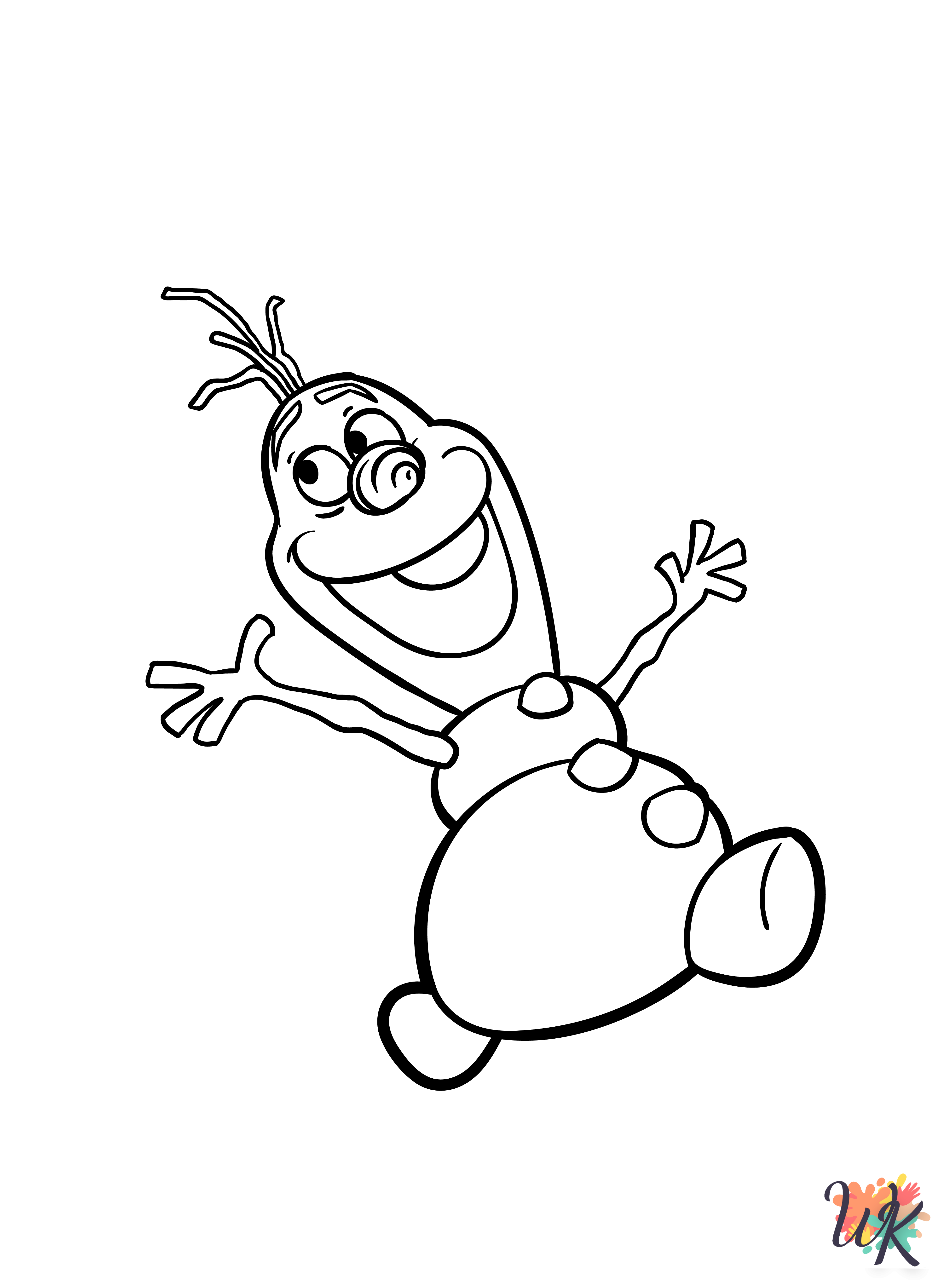 Olaf coloring pages for adults pdf