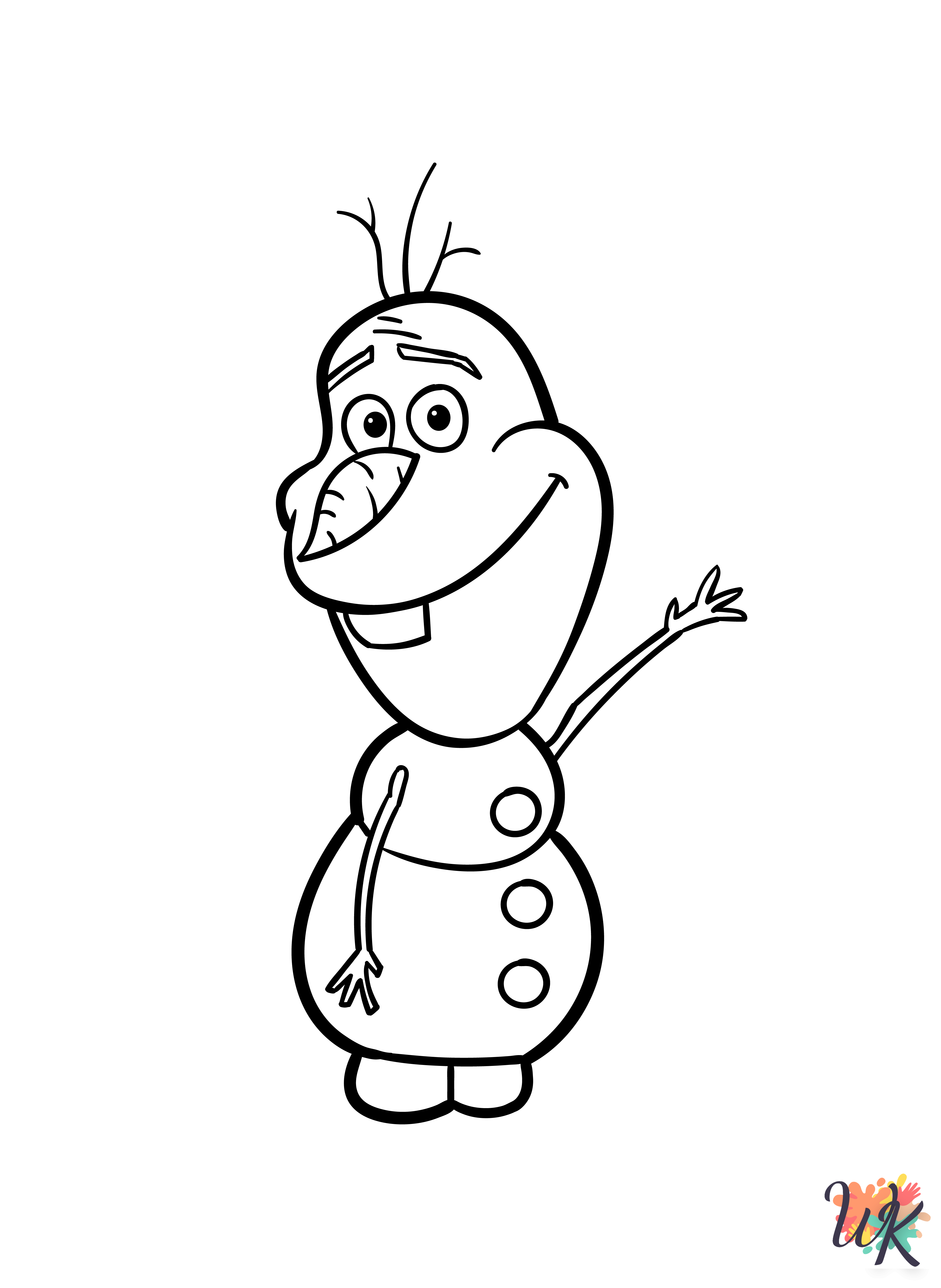 Olaf printable coloring pages