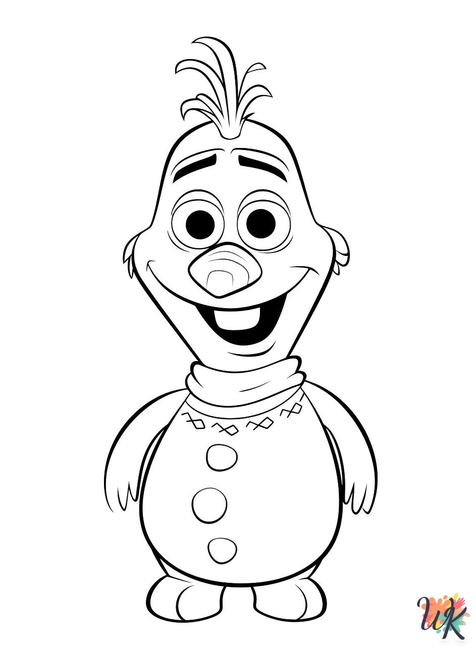 Olaf coloring pages free