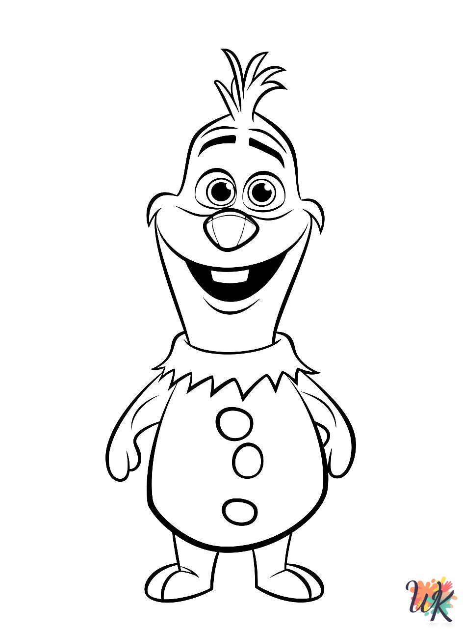 Olaf free coloring pages