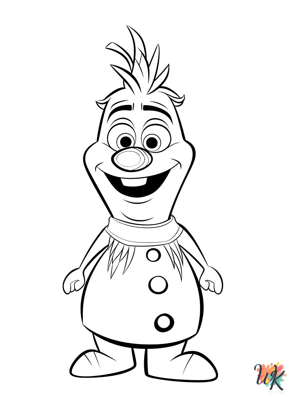 free printable coloring pages Olaf