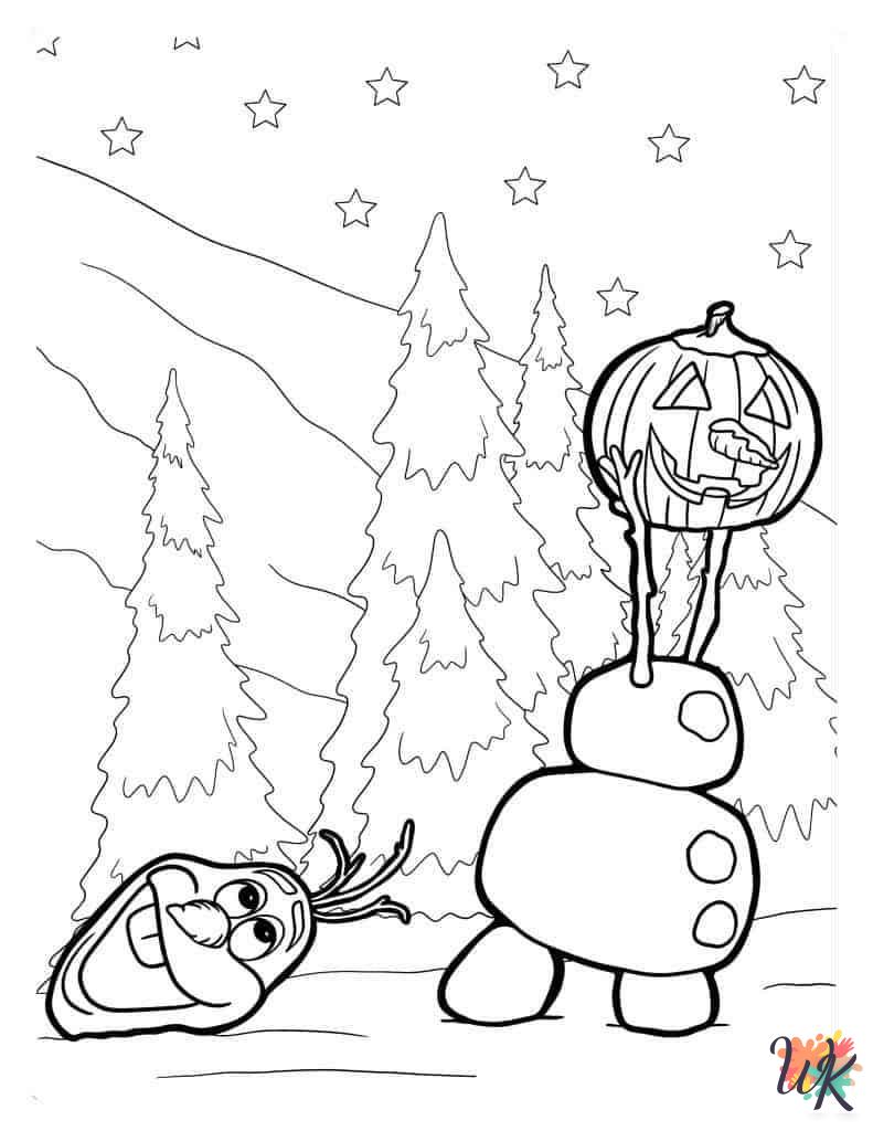 Olaf coloring pages for adults pdf