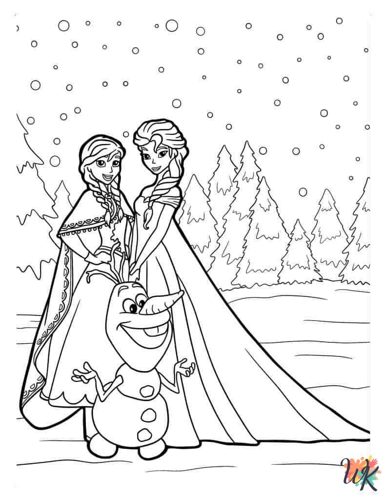 merry Olaf coloring pages