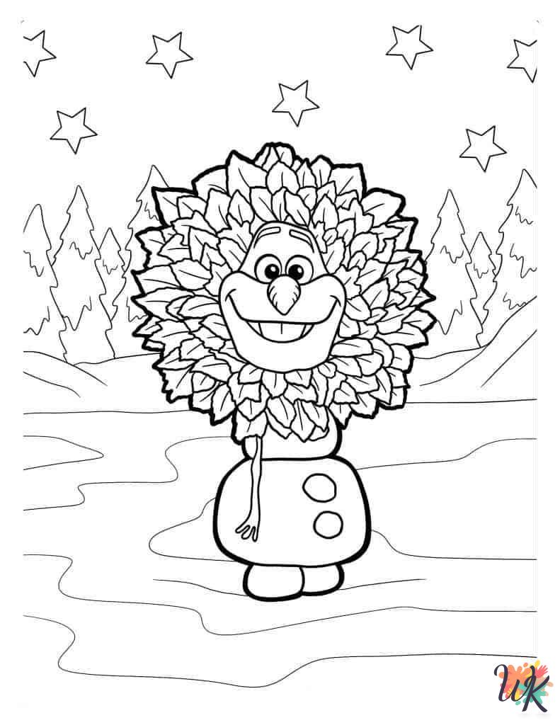 fun Olaf coloring pages