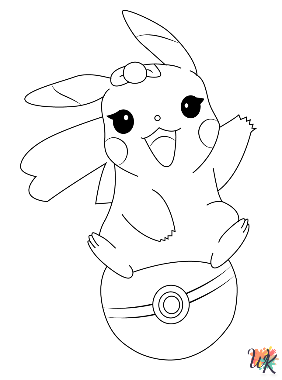 free printable Pokeball coloring pages