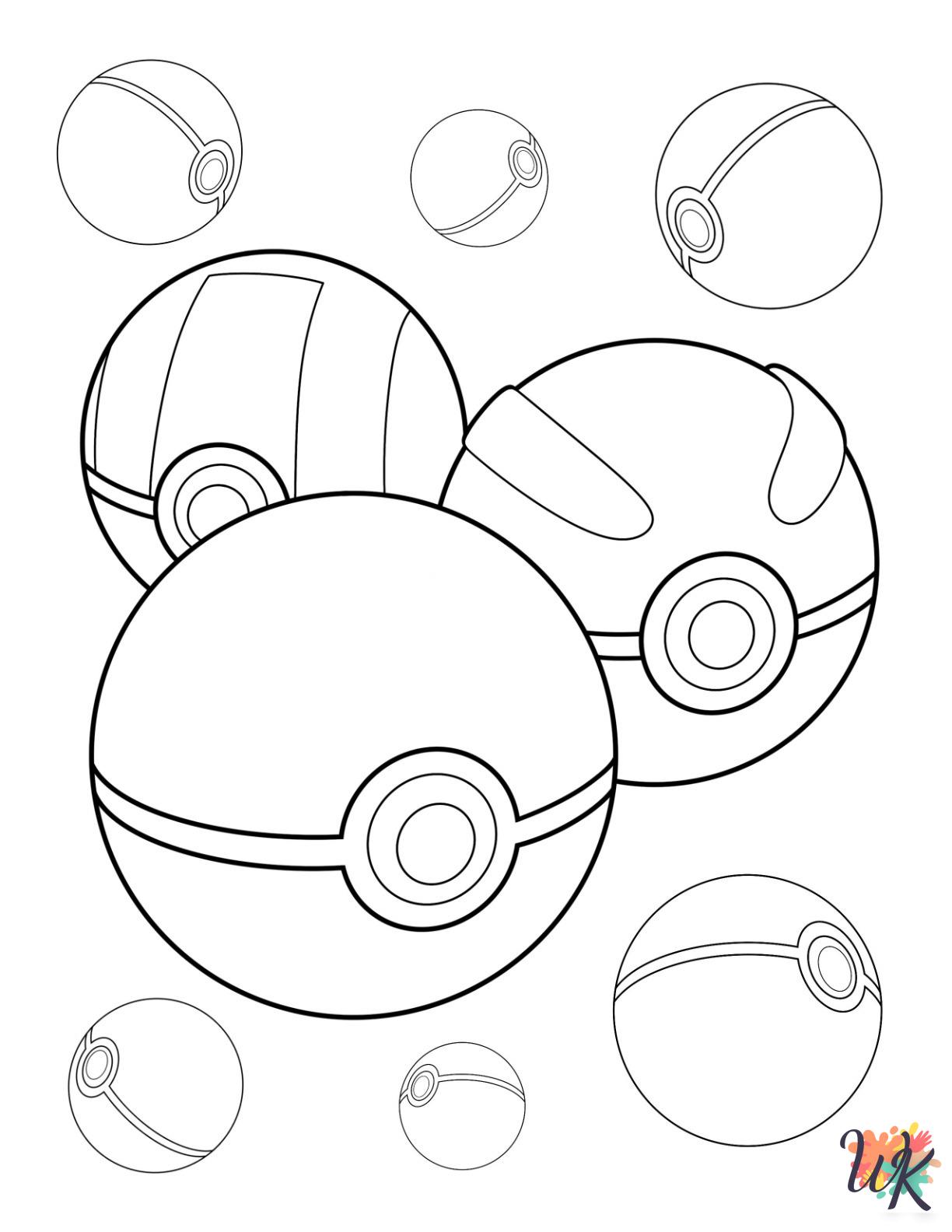 free coloring pages Pokeball