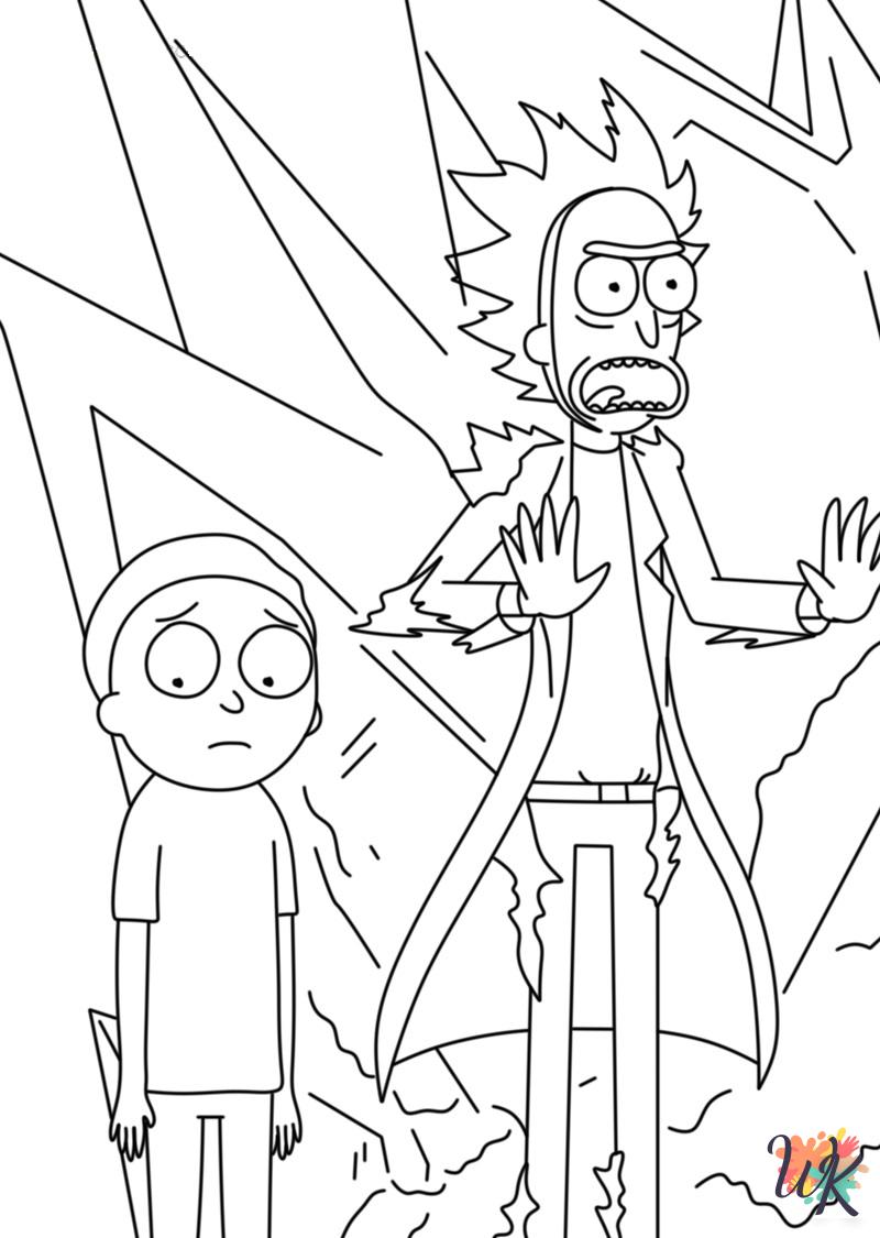 Rick and Morty coloring pages for kids