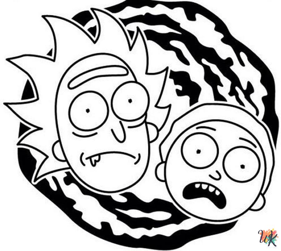 free Rick and Morty printable coloring pages