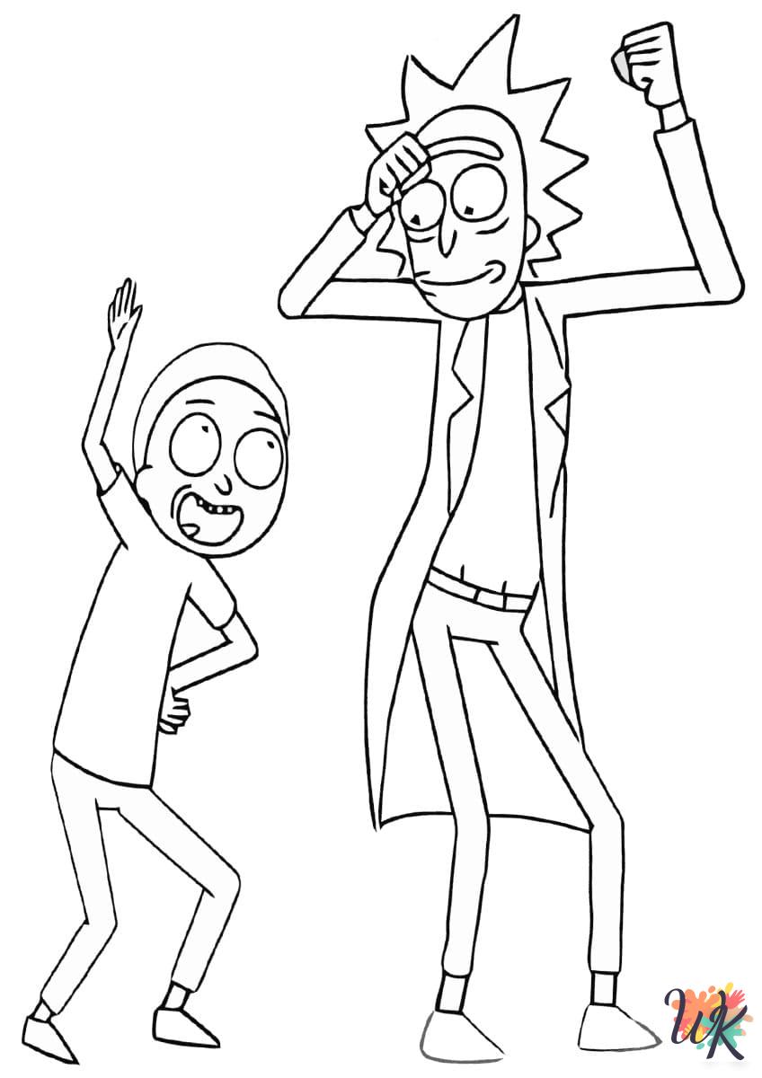 cute Rick and Morty coloring pages
