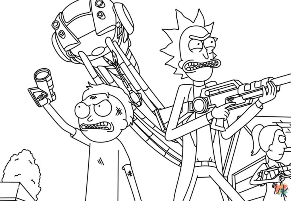 71 Rick And Morty Coloring Pages For Kids - ColoringPagesWK