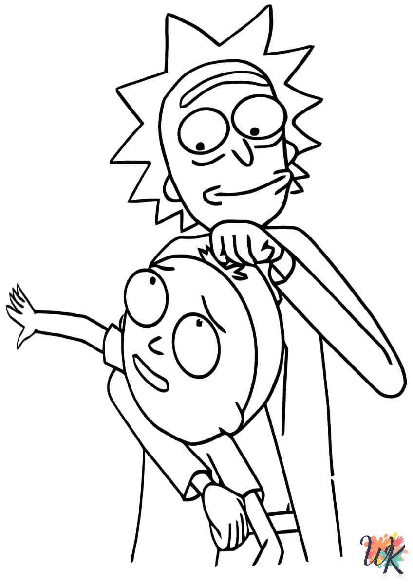 Rick and Morty coloring pages printable