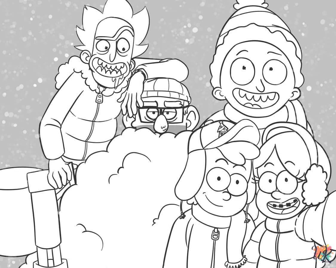 free printable Rick and Morty coloring pages