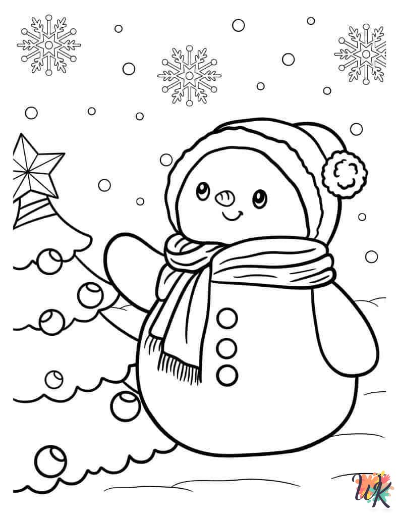free printable Snowman coloring pages