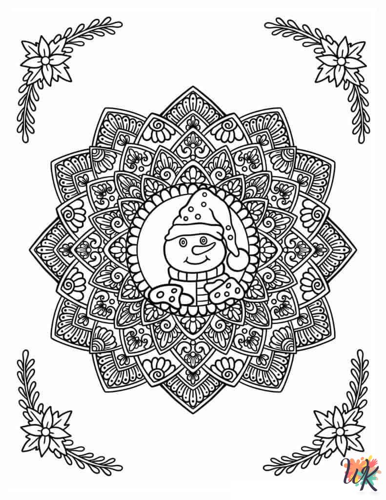 Snowman coloring pages to print