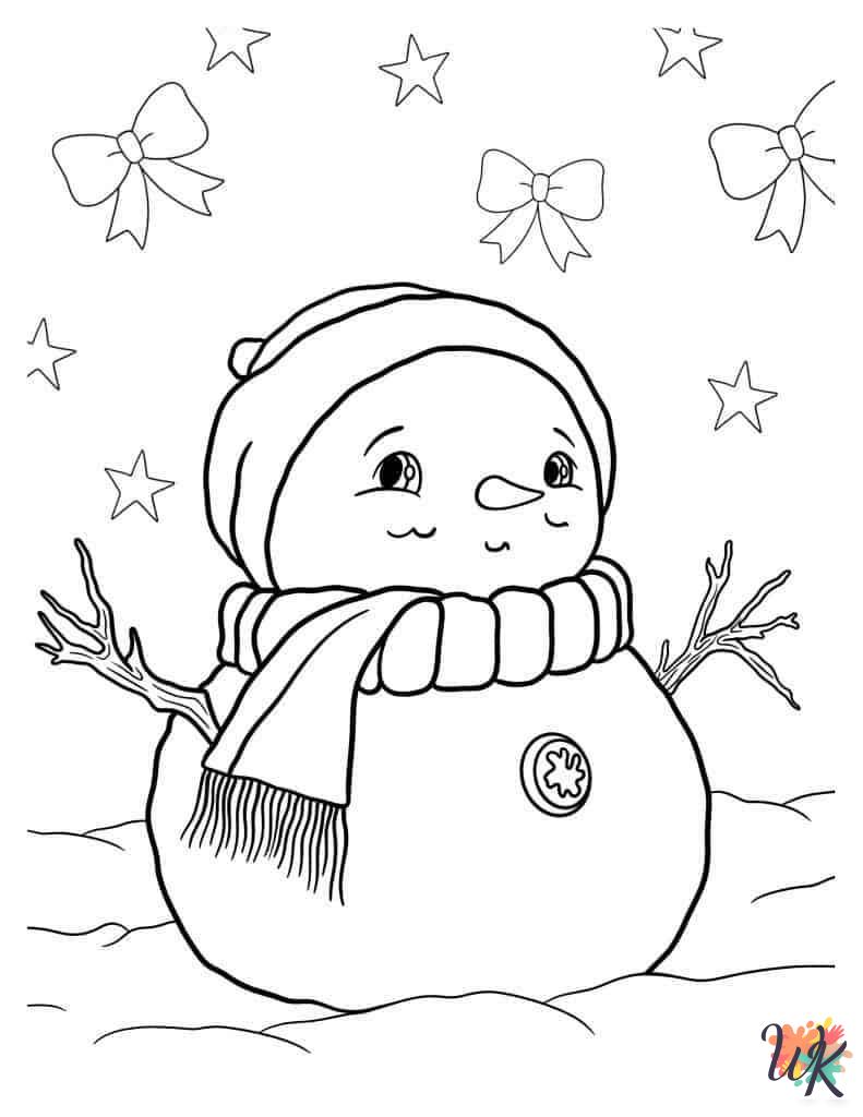 kids Snowman coloring pages