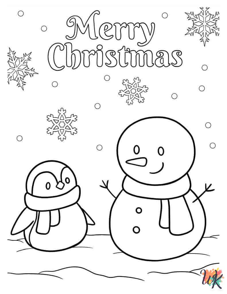 adult coloring pages Snowman