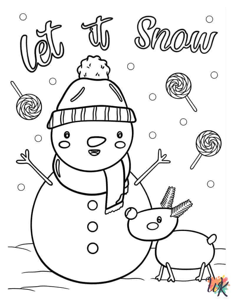 free coloring Snowman pages