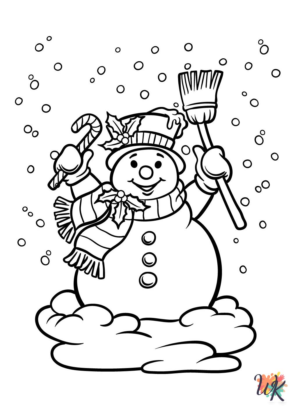 cute Snowman coloring pages