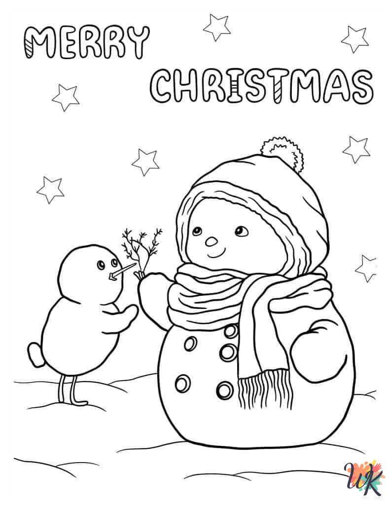 adult Snowman coloring pages