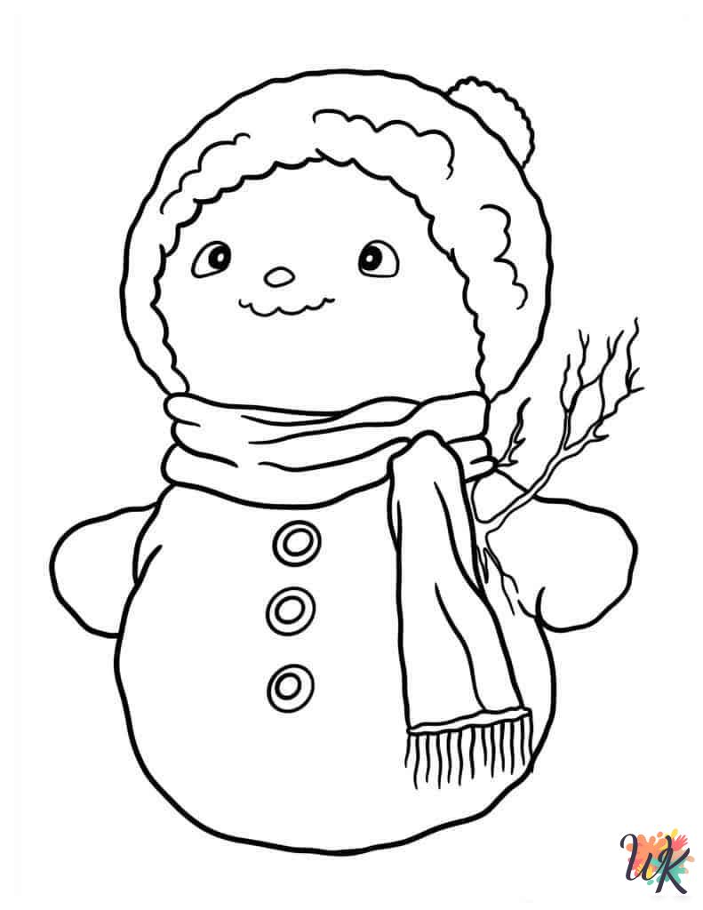 coloring pages Snowman