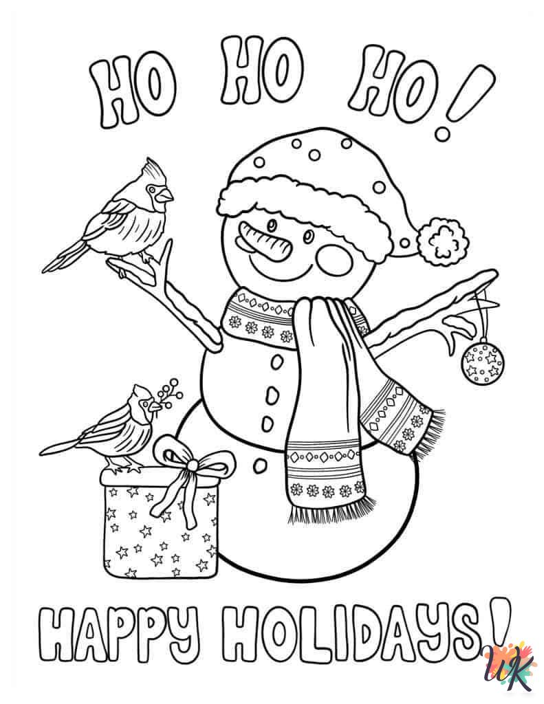 free Snowman coloring pages 1