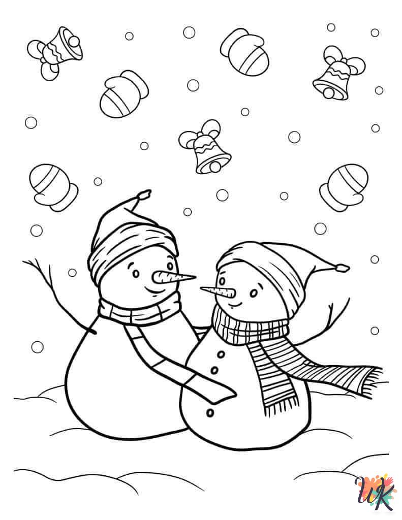 cute Snowman coloring pages