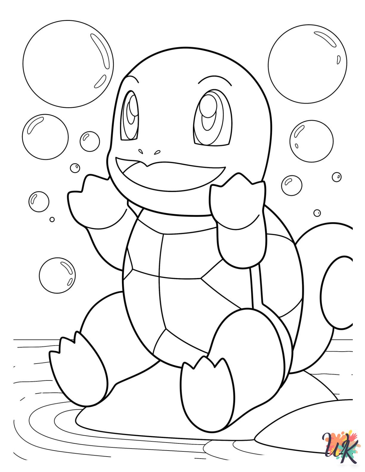 free Squirtle coloring pages for adults