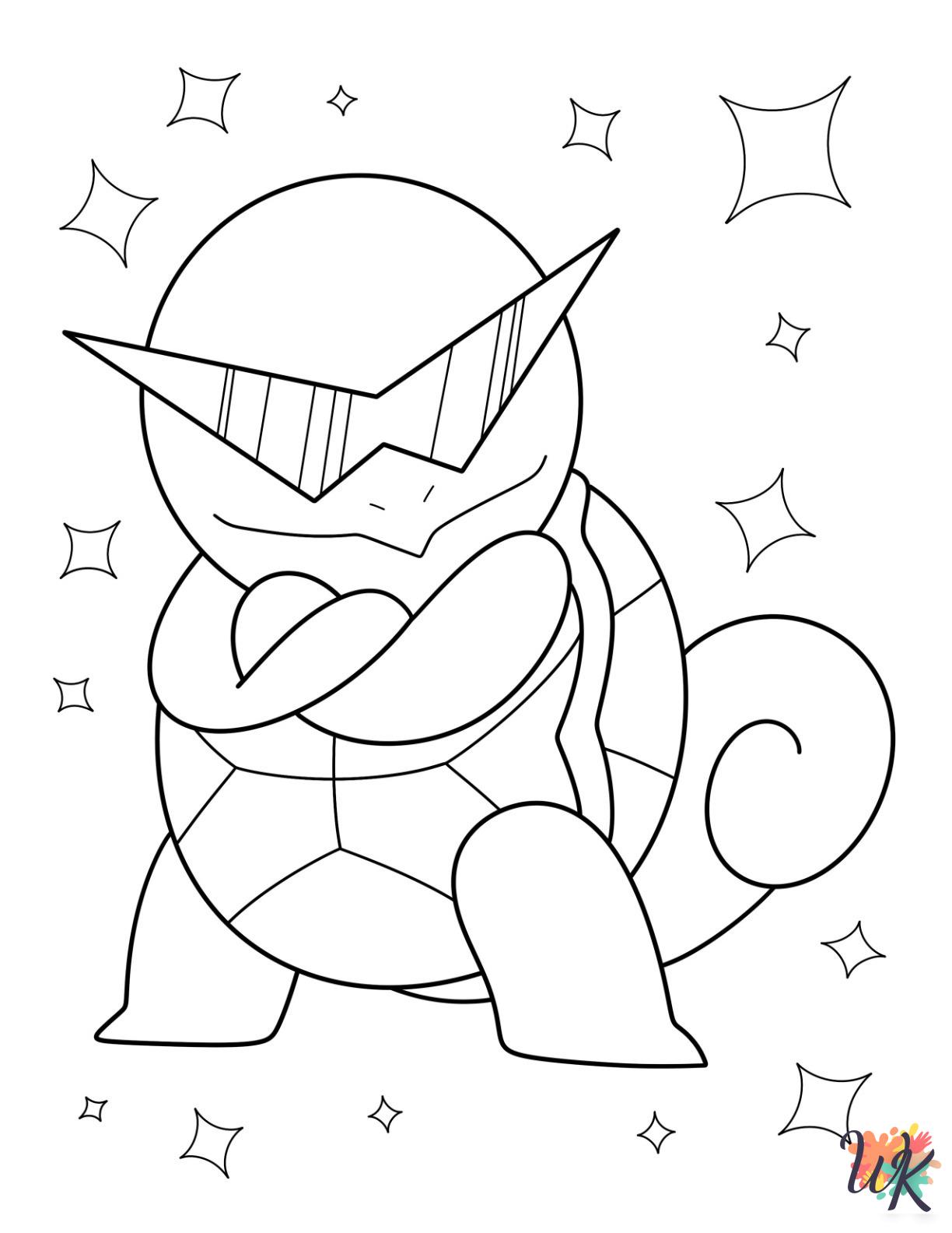 Squirtle coloring pages free printable