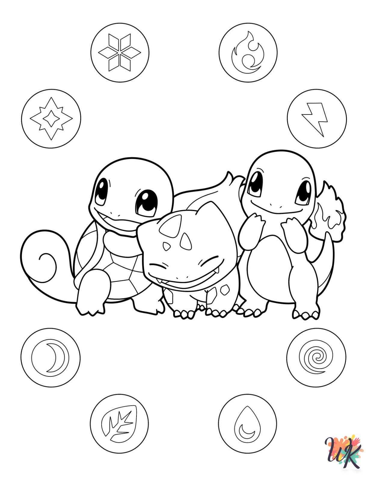 easy cute Squirtle coloring pages