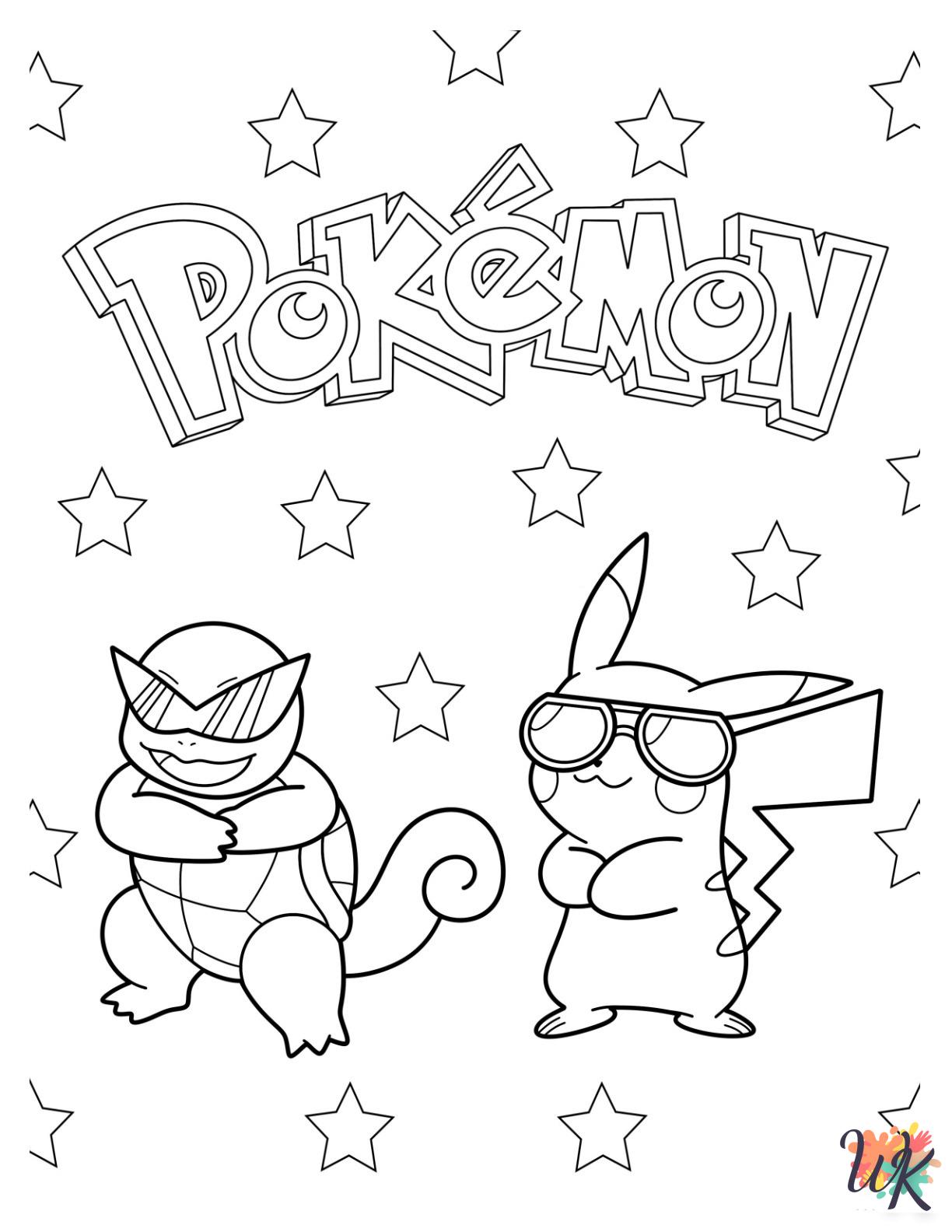 kawaii cute Squirtle coloring pages