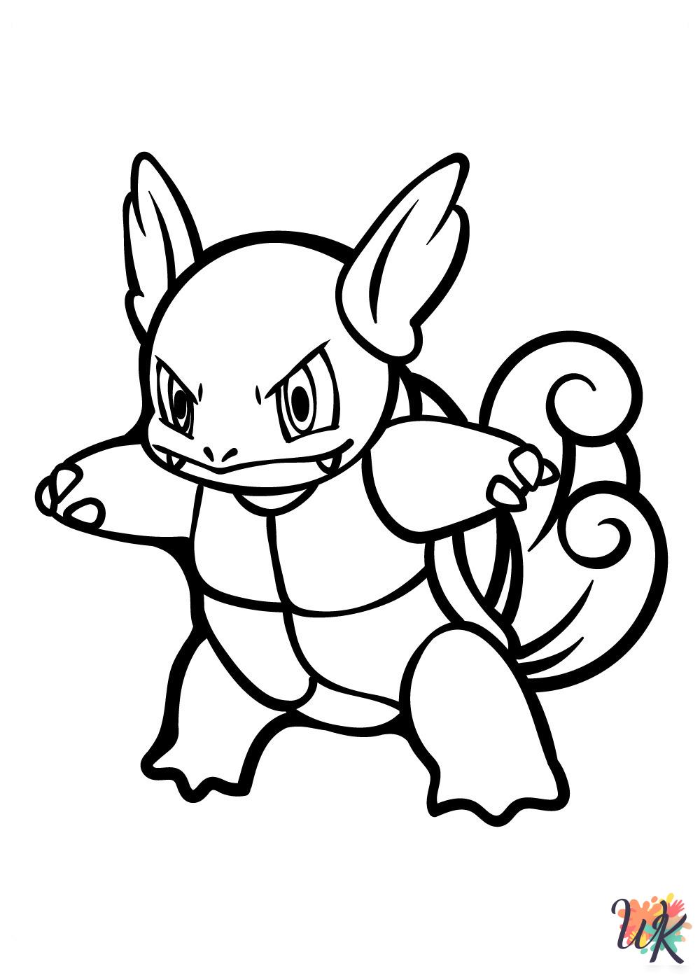 free Squirtle tree coloring pages