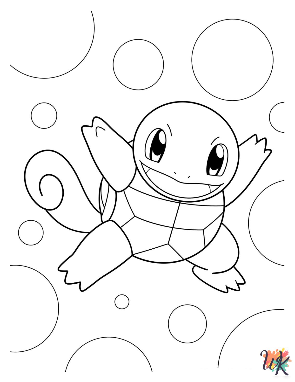 Squirtle coloring pages for kids