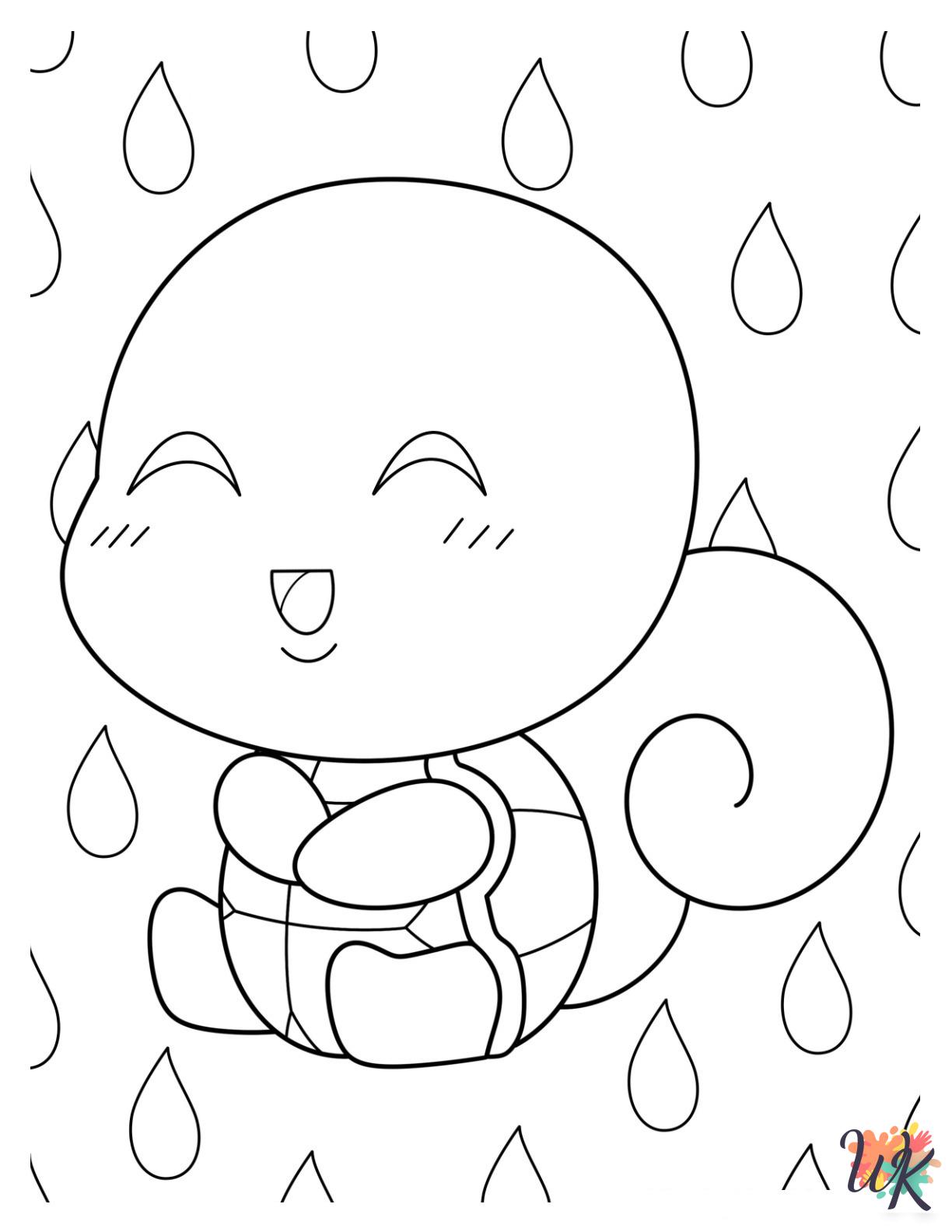 free printable Squirtle coloring pages for adults