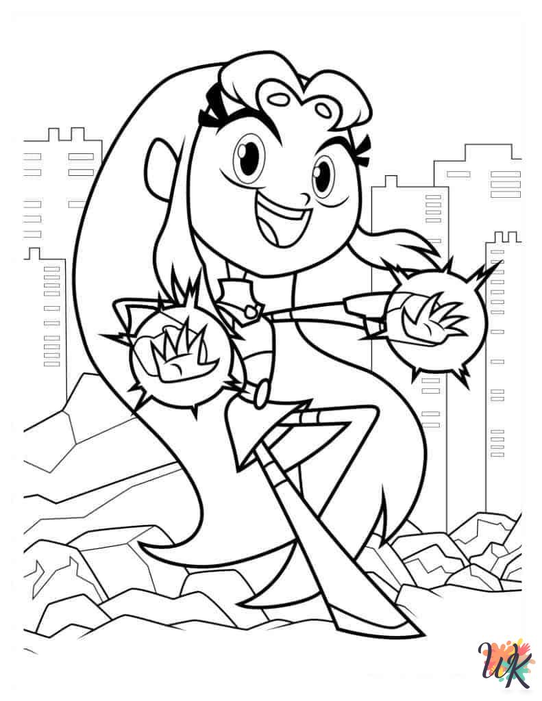 free printable coloring pages Teen Titans Go