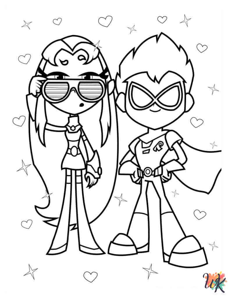 adult Teen Titans Go coloring pages