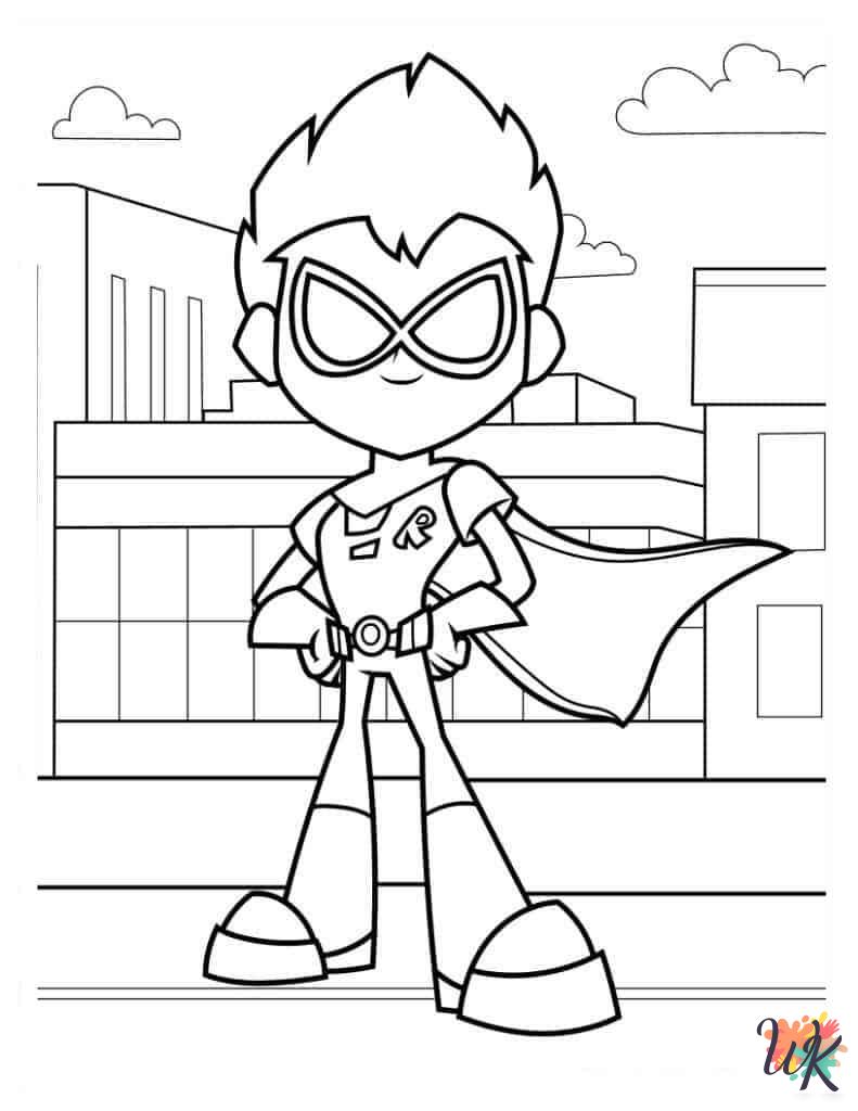 free coloring Teen Titans Go pages