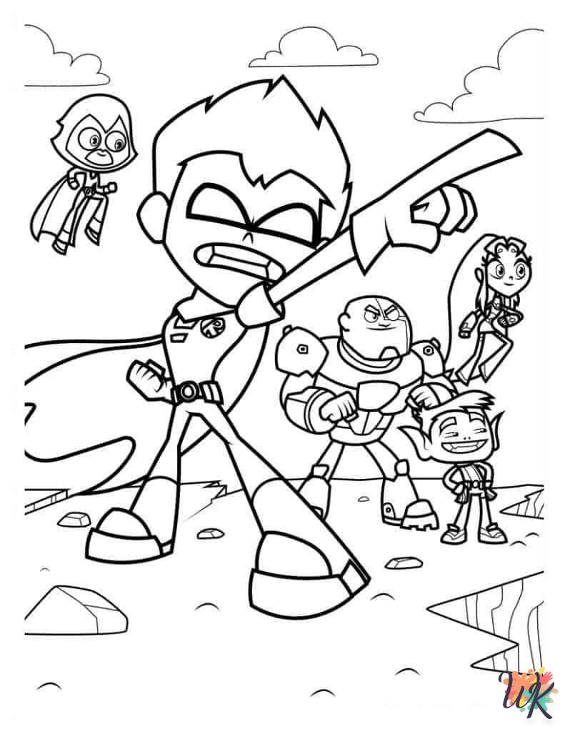 free printable coloring pages Teen Titans Go