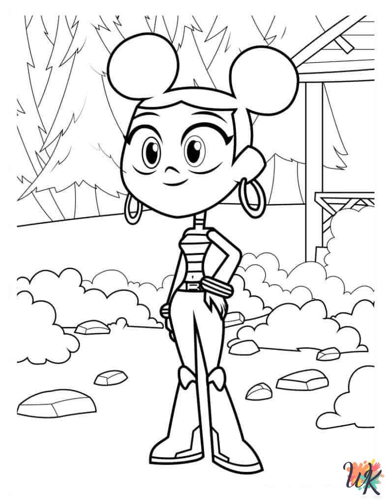 Teen Titans Go ornament coloring pages