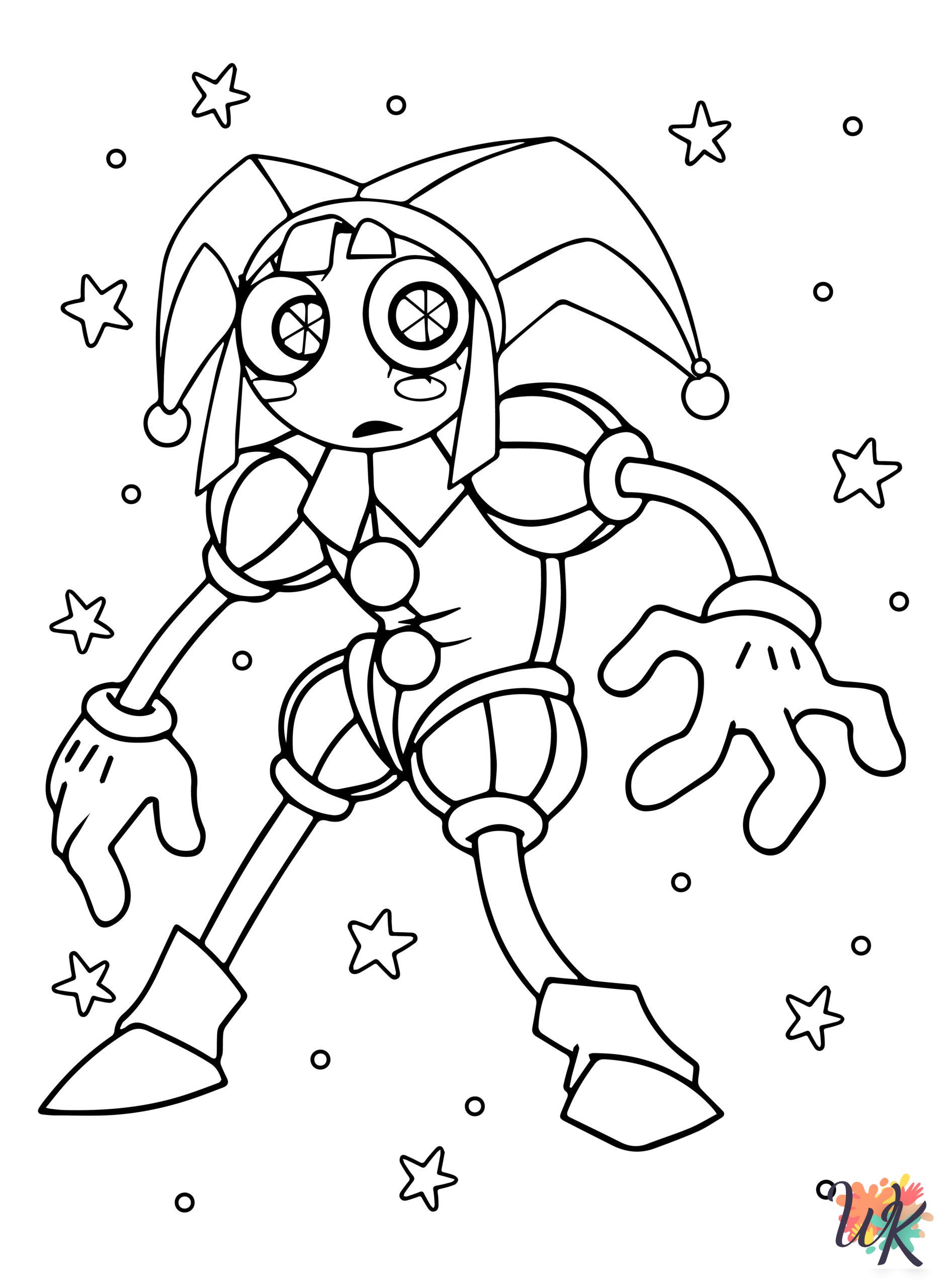free The Amazing Digital Circus tree coloring pages