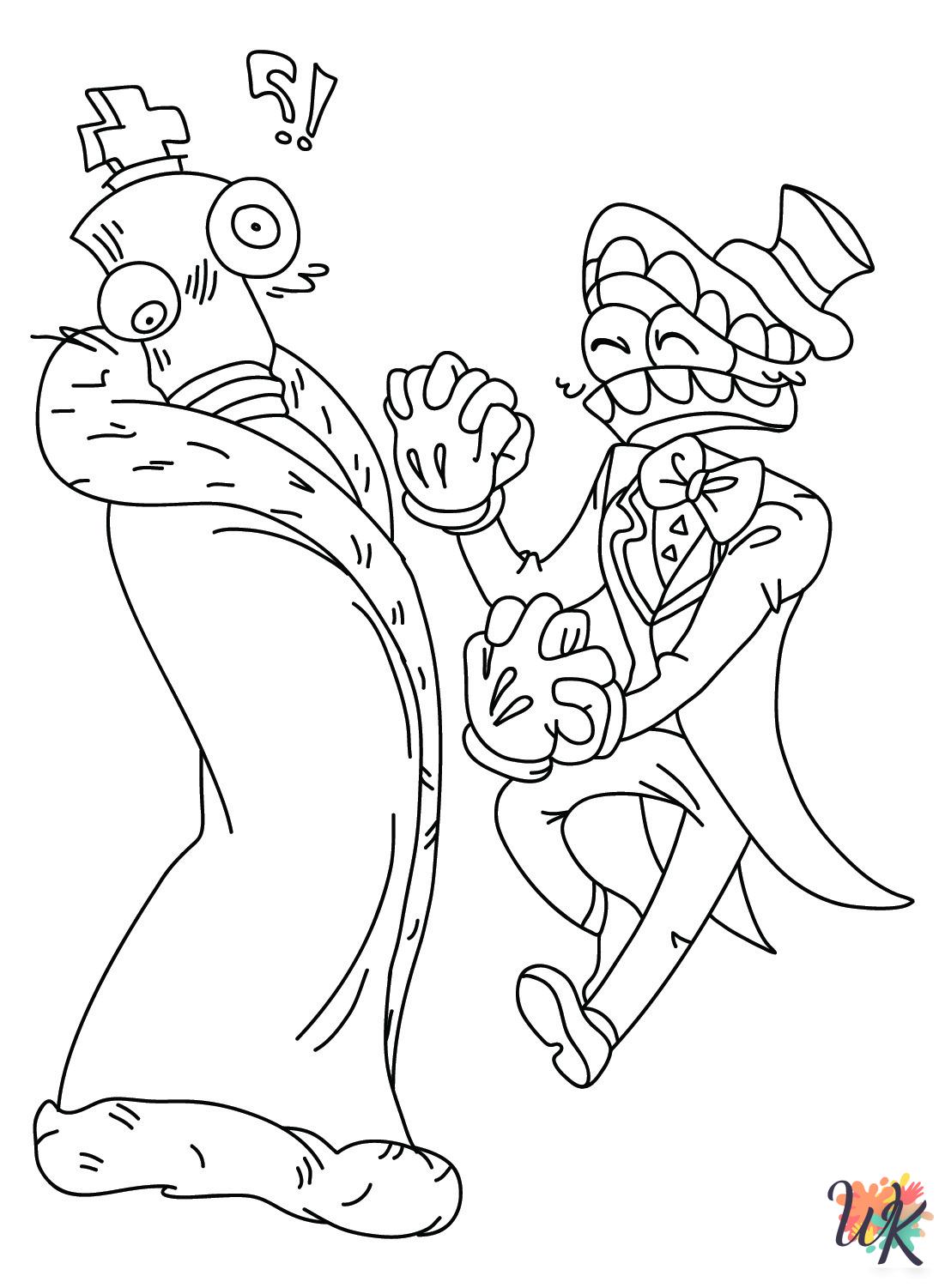 detailed The Amazing Digital Circus coloring pages