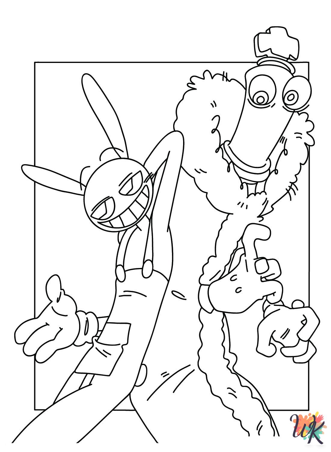 free The Amazing Digital Circus printable coloring pages