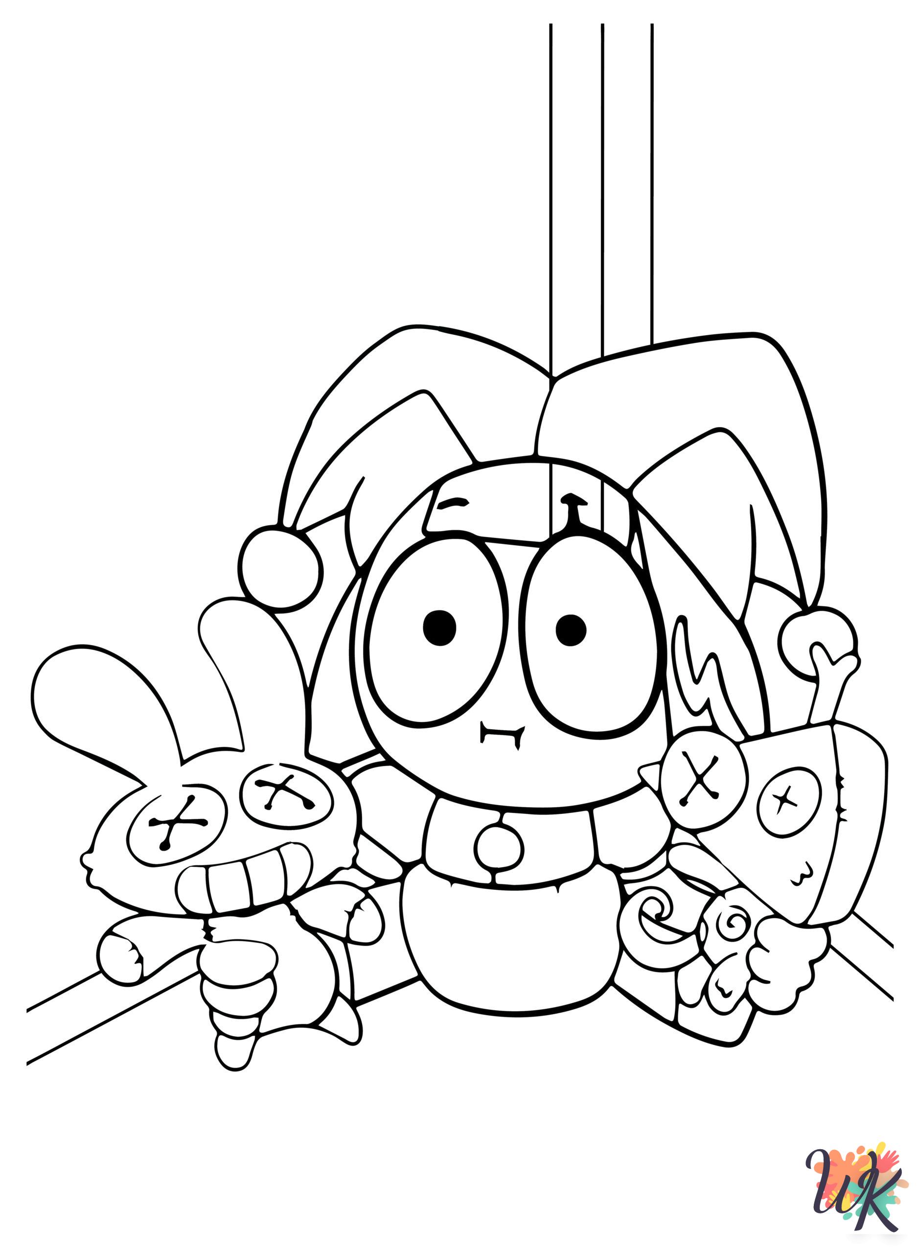 The Amazing Digital Circus coloring pages for kids